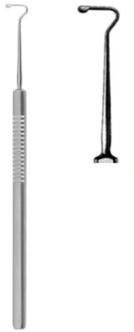 Product Vet Spectrum Jameson Muscle Hook, 5" (13cm), Curved, Blunt, 8mm | SAH.723895 Image