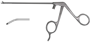 Product Spectrum Hook Scissor, 5.1" (130mm) Working Length, 2.8mm Tip Width, 30 Degree Curved Left | SAH.725002 Image