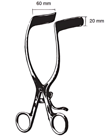 Product Spectrum Rigby Retractor, 7" (18cm), Blades: 60mm x 20mm | SAH.750948 Image