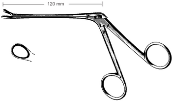 Product Spectrum Watson-Williams Nasal Cutting Forcep, 4.75" (120 mm) Working Length, Straight, 7 mm Wide Round Jaws | SAH.770029 Image