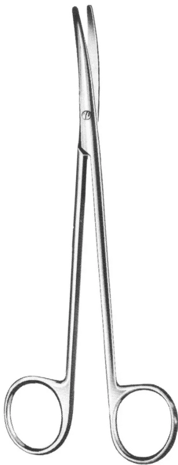 Product Spectrum Metzenbaum Scissor, 8" (20cm), Curved, Left-Handed | SAH.50-7112LH Image