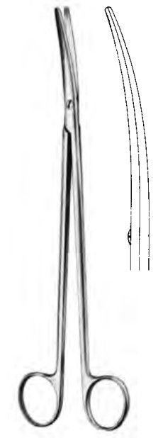 Product Spectrum Metzenbaum Scissor, 7" (18cm), Curved, Delicate, TC | SAH.50-7123 Image