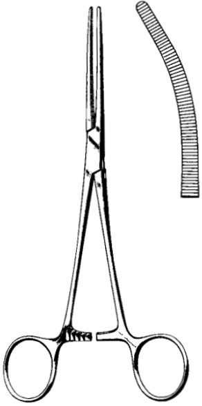 Product Spectrum Rochester-Pean Forcep, 7", Curved | SAH.719745 Image