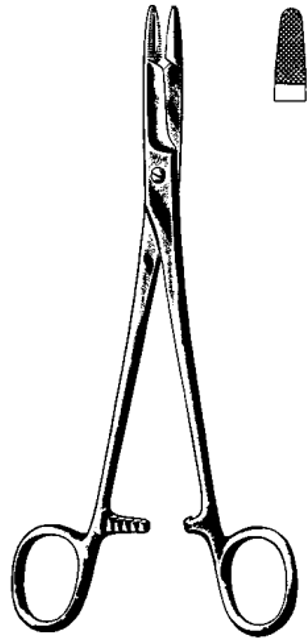 Product Spectrum Olsen-Hegar Needle Holder, 6.75" (17cm), TC, Left Handed | SAH.720530 Image