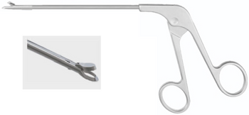 Product Spectrum Arthroscopic Forcep, Oval Punch, Curved Left 15 Degrees, 4.0mm Bite Width, 5.8mm  Tip Width | SAH.723802 Image