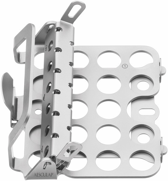 Product Aesculap Eccos Fixation Holder - For ELAN 4, Holds 12 ea 1- and 2-Ring Burrs | GB718R Image