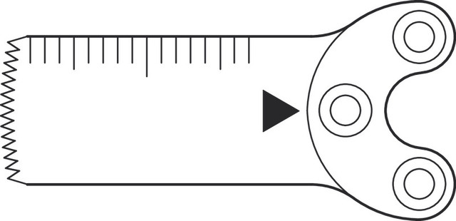 Product Aesculap Sagittal Saw Blade 20mm x 10mm x 0.5mm, pkg/5 | GC128R Image