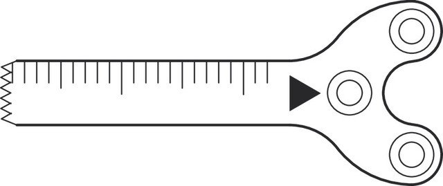 Product Aesculap Sagittal Saw Blade 25mm x 5mm x 0.5mm, pkg/5 | GC137R Image
