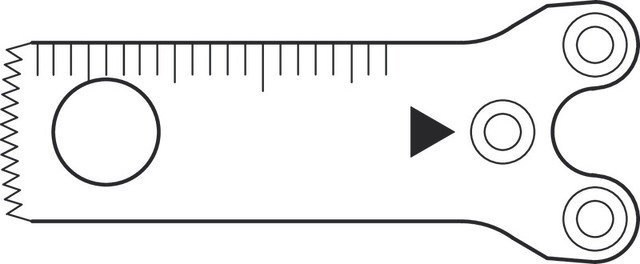 Product Aesculap Sagittal Saw Blade 25mm x 10mm x 0.5mm, pkg/5 | GC138R Image
