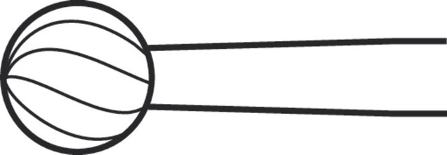 Product Aesculap ELAN 4 Rosen Burr 4.5mm (1-ring) | GP127R Image