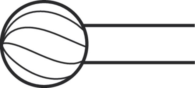 Product Aesculap Elan 4 1-Ring Rosen Burr TC 5.0mm | GP128TC Image