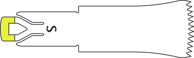 Product Aesculap ELAN 4 Sagittal Saw Blade 20mm x 10mm x 0.3mm, pkg/5 | GP494R Image