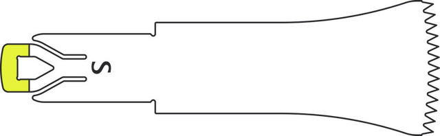 Product Aesculap ELAN 4 Sagittal Saw Blade 25mm x 12mm x 0.3mm, pkg/5 | GP497R Image