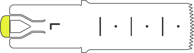 Product Aesculap ELAN 4 Sagittal L Saw Blade 35mm x 15mm x 0.5mm - For GA731/GA831 | GP523R Image