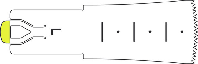 Product Aesculap ELAN 4 Sagittal L Saw Blade 35mm x 20mm x 0.5mm - For GA731/GA831 | GP524R Image