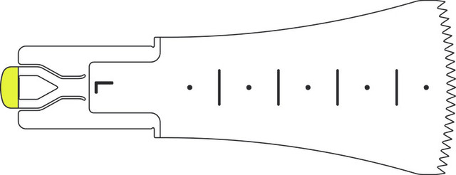 Product Aesculap ELAN 4 Sagittal L Saw Blade 50mm x 30mm x 0.7mm - For GA731/GA831 | GP539R Image