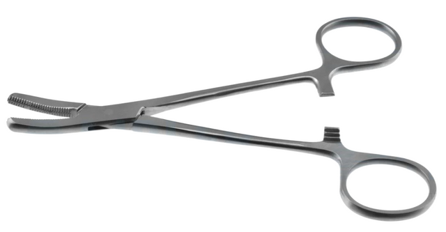 Product Spectrum Meniscus Clamp, 5.375" (13.5cm), Angled, Serrated | SAH.20-5689 Image