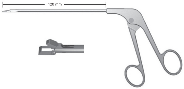 Product Vet Spectrum Arthroscopic Duck Bill Biopsy Punch Forcep, 4.75in (120mm), Straight, 3.2mm Tip Width | SAH.A-700029 Image