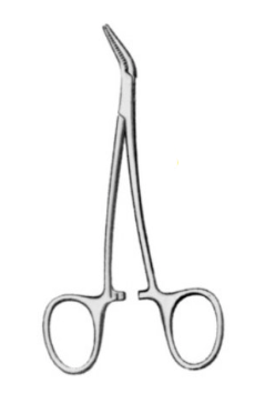 Product Vet Spectrum Peet Splinter Forcep, 4.5in. (11.5cm), Angled Tip, Serrated | SAH.715413 Image