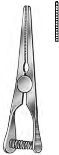 Product Spectrum Atraumatic Bulldog Clamp, 1.5" (40mm), Straight, Spring Loaded | SAH.13-3100 Image