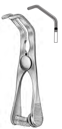 Product Spectrum Debakey Atraumatic Bulldog Clamp, 2.75" (73mm), Angled, Spring Loaded | SAH.13-3106 Image