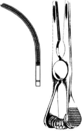 Product Spectrum Glover Bulldog Clamp, 2.5" (6.5 cm), Curved | SAH.13-3108 Image