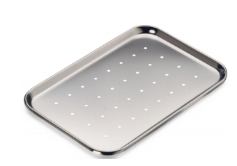 Product Spectrum Mayo Tray, 13.69" x 9.875" x 0.75", Perforated, Stainless Steel | SAH.13FPMT Image