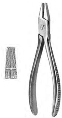 Product Spectrum Flat Nose Pliers, 6.75" (17 cm), Serrated, with End and Side Grooves | SAH.20-0372 Image