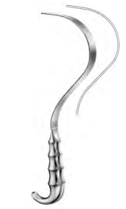 Product Spectrum Deaver Retractor, 12.25" (31cm), Grip Handle, 25mm Working End Width | SAH.20-1033 Image