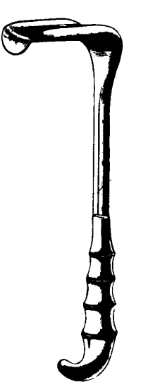 Product Spectrum Kelly Retractor, 10" (25cm), 51x64mm Lip Working End, Grip Handle | SAH.20-1052 Image