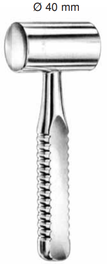 Product Spectrum Heath Mallet, 7" (18cm), Stainless Steel, 40mm Head Diameter, 700g | SAH.20-2264 Image