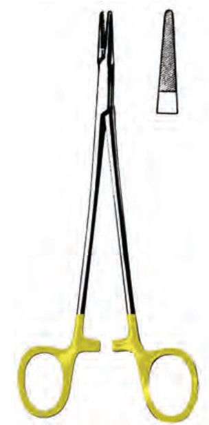 Product Spectrum Debakey Needle Holder, 10.25" (26cm), Serrated, TC | SAH.20-2554 Image