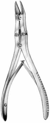 Product Spectrum McIndoe Bone Cutting Forcep, 6.75" (17cm), Angled, Double Action | SAH.20-2748 Image