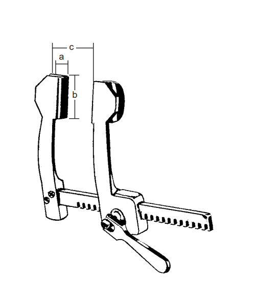 Product Spectrum Cooley Spreader, 150mm Spread, 21x44mm Blades, Stainless | SAH.20-3839 Image