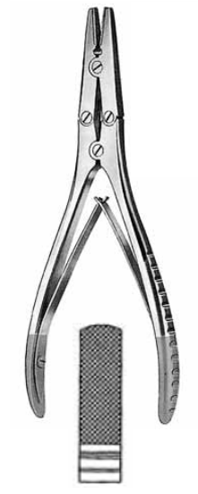Product Spectrum Pin Pulling Plier, 7" (18cm), Straight, Double Action, Serrated Jaws, 6mm Width | SAH.20-4014 Image