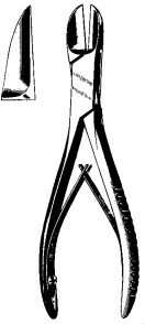 Product Spectrum Liston Bone Cutting Forcep, 5.5" (14cm), Straight, Single Action | SAH.20-5531 Image