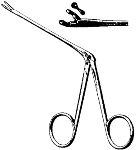 Product Spectrum Hartmann Alligator Forcep, 3.5" (8.5cm) Working Length, 2.5mm Tapered Round Cup Tips | SAH.23-3205 Image