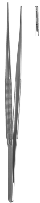 Product Spectrum Debakey Atraumatic Micro Forcep, 7" (18 cm), 1.2 mm Tips, Titanium | SAH.30-3653T Image