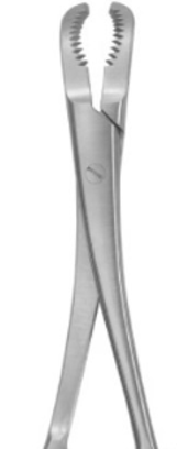 Product Spectrum Bone Reduction Forcep, 5.5in (14cm), Curved Clamshell Tips, Speedlock | SAH.35-1158 Image