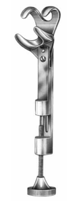 Product Spectrum Lowman-Hoglund Bone Clamp, 7.5in (19cm), Straight, Turn Lock, 2x2 Jaws | SAH.35-1171 Image