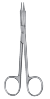 Product Spectrum Goldman Fox Scissor, 5.125" (13cm), Curved, 1 Blade Toothed | SAH.50-2322 Image