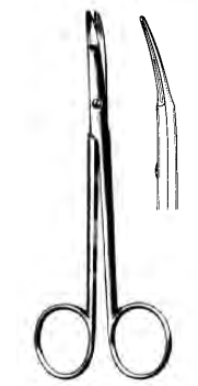 Product Spectrum Kilner Scissor, 4.75" (12cm), Straight Shanks, Flat Angled Tip | SAH.50-2348 Image