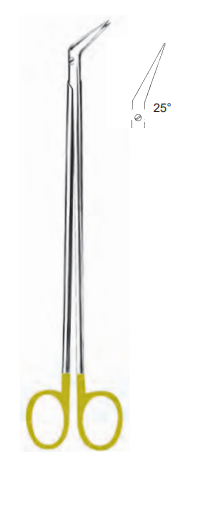 Product Spectrum Debakey Potts-Smith Scissor, 7.5" (19cm), 25 Degree Angled, Sharp Tips, TC | SAH.50-2398 Image