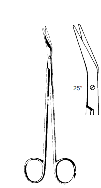 Product Spectrum Debakey Scissor, 9" (23cm), 25 Degree Angled, Blunt Tips | SAH.50-2407 Image