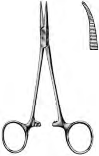 Product Spectrum Halsted Mosquito Forcep, 4.75" (12cm), Curved, Left-Handed | SAH.60-1843LH Image