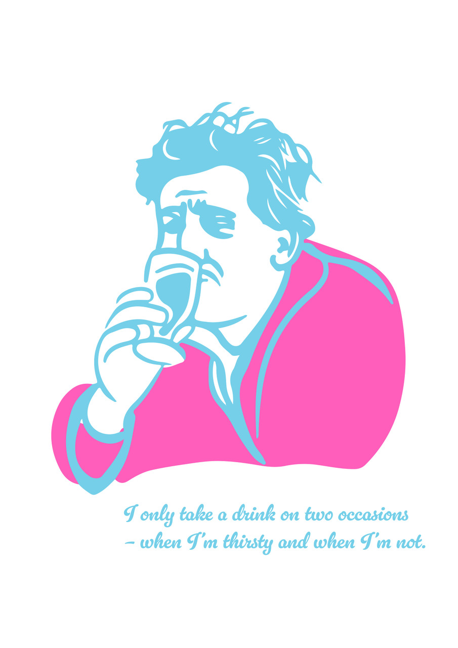 Brendan Behan - A4 Riso Print