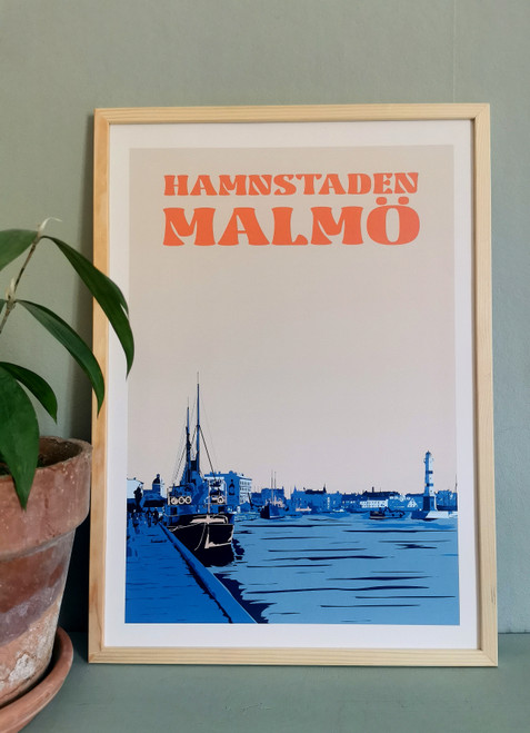 Hamnstaden Malmö - A3 Poster