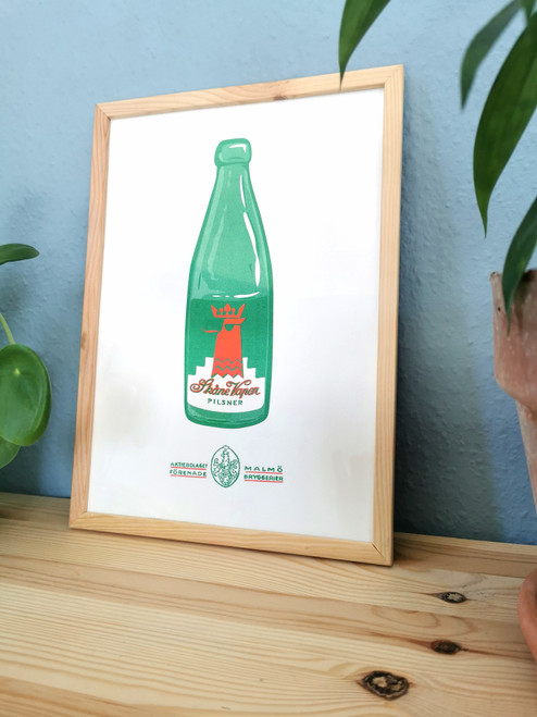 Skåne Vapen Pilsner - A4 Riso Print