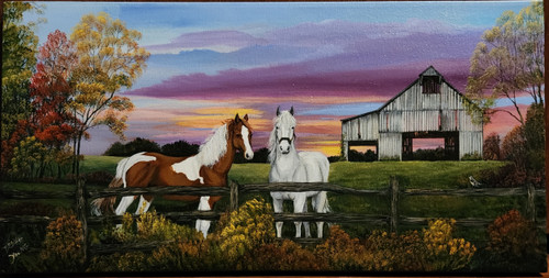 Misty Morning Meadow original 