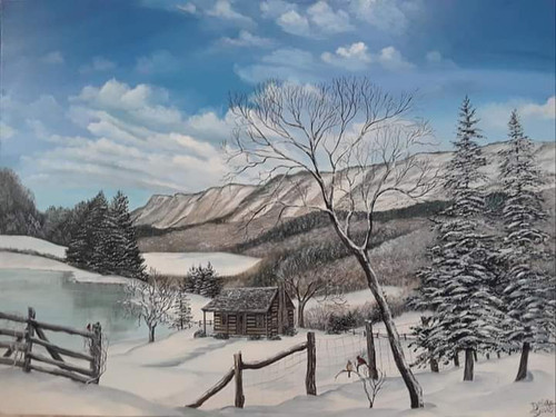 Cozy Mountain Cabin-  original 